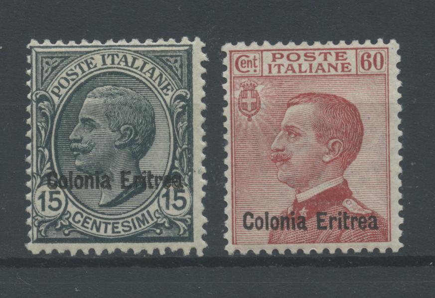 Scansione lotto: COLONIE ERITREA 1918/20 SOVR. 2V. *