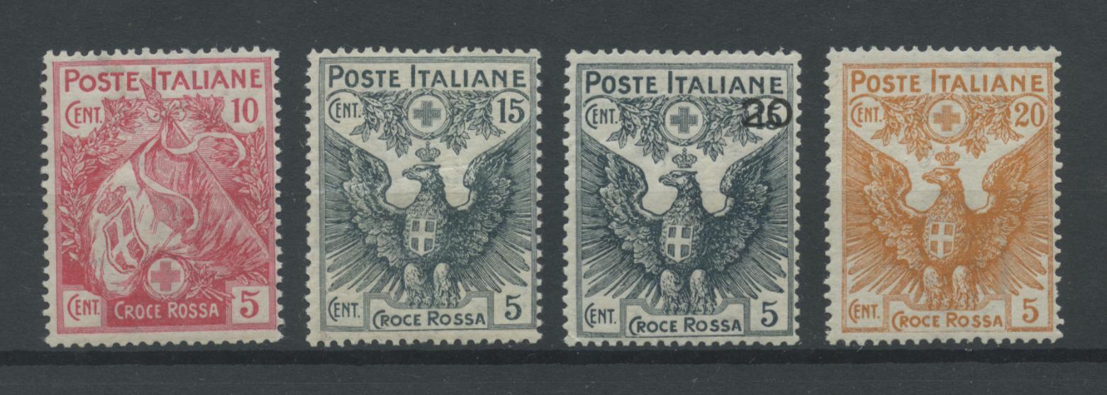 Scansione lotto: REGNO 1915/7 CROCE ROSSA 4V. 2 **