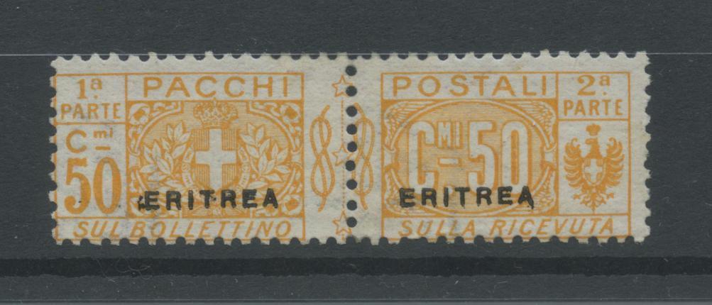 Scansione lotto: COLONIE ERITREA 1916 PACCHI 50C. **