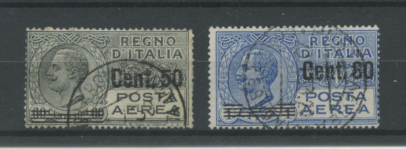 Scansione lotto: REGNO 1927 POSTA AEREA SOVR. 2V.(originale) US.