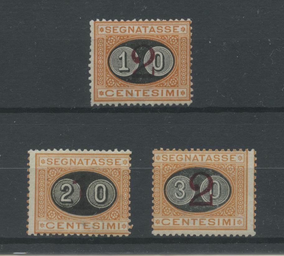 Scansione lotto: REGNO 1890/1 MASCHERINE 3V. **  CERT.