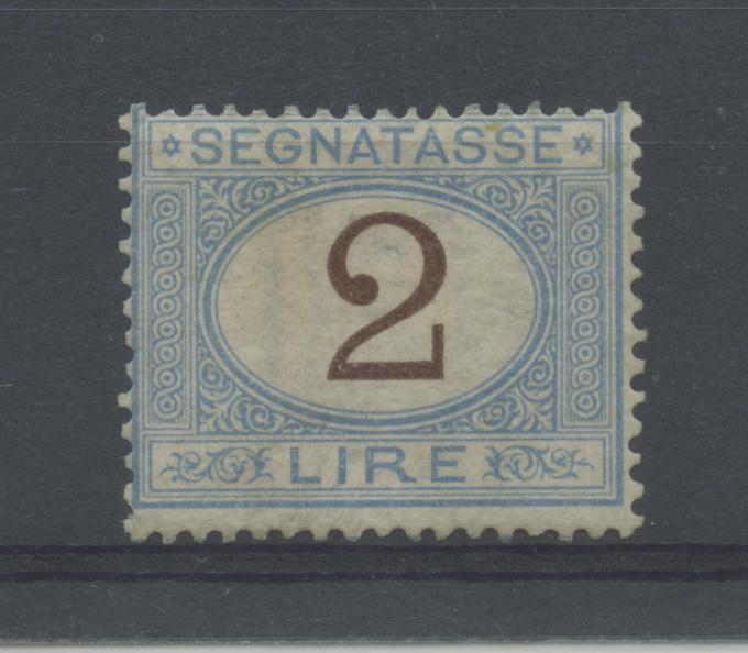 Scansione lotto: REGNO 1870 TASSE L.2 3 **  CERT.