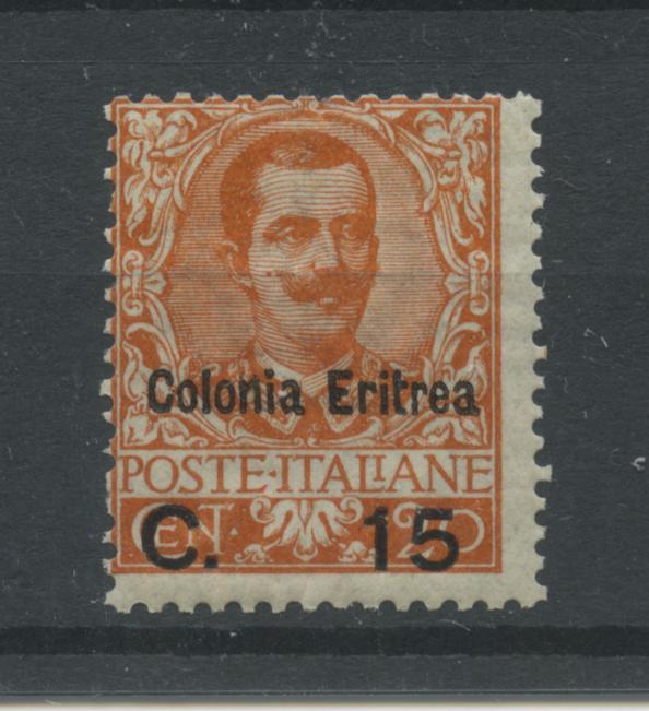 Scansione lotto: COLONIE ERITREA 1905 15C. SU 20C. 2 *