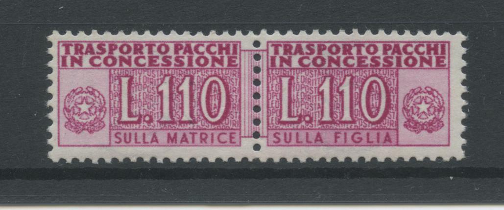 Scansione lotto: REPUBBLICA 1953 CONCESSIONE RUOTA L.110 **