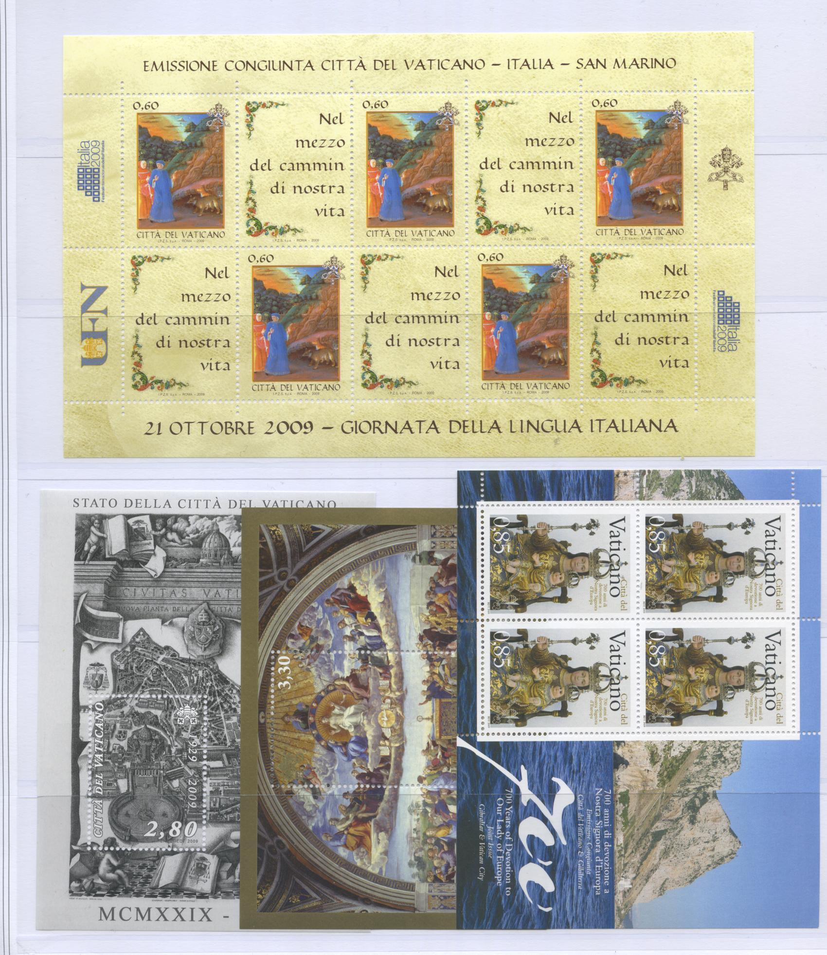 Scansione lotto: VATICANO 2009 ANNATA CPL. 30V.+4BF+2LB **