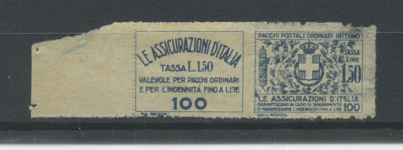 Scansione lotto: REGNO 1926 ASSICURAZIONE N.9 *  CERT.