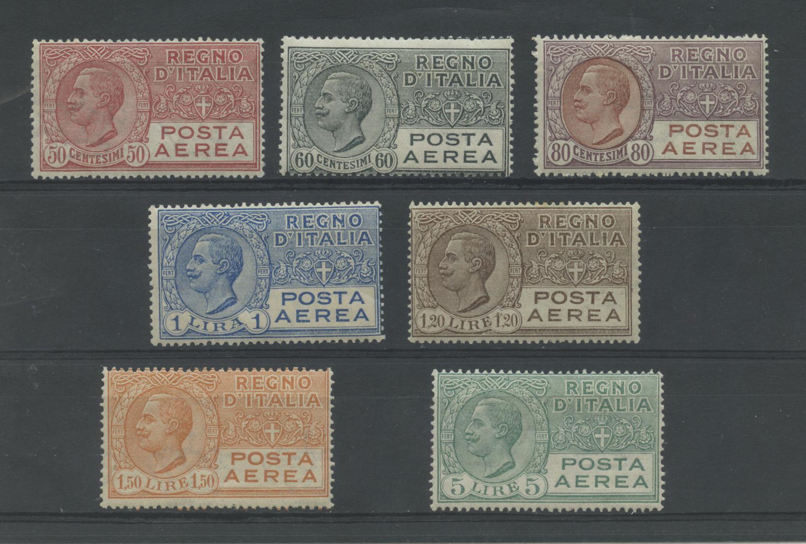 Scansione lotto: REGNO 1926 POSTA AEREA 7V. **