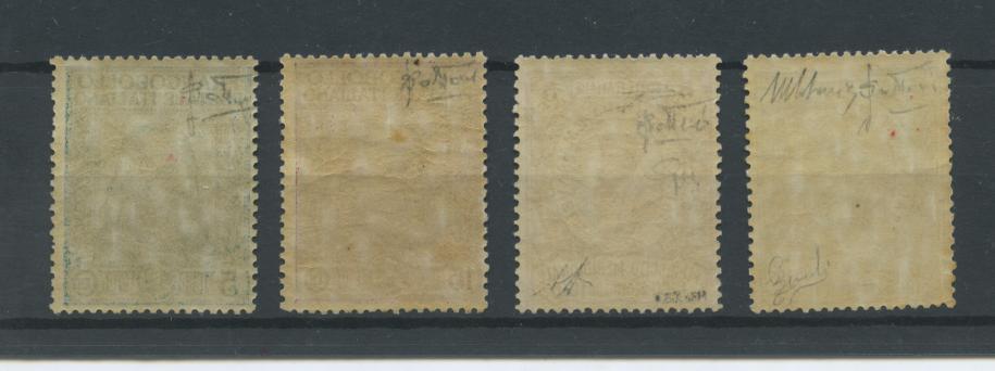 Scansione lotto: REGNO 1910 GARIBALDI 4V. 4 **  CERT.