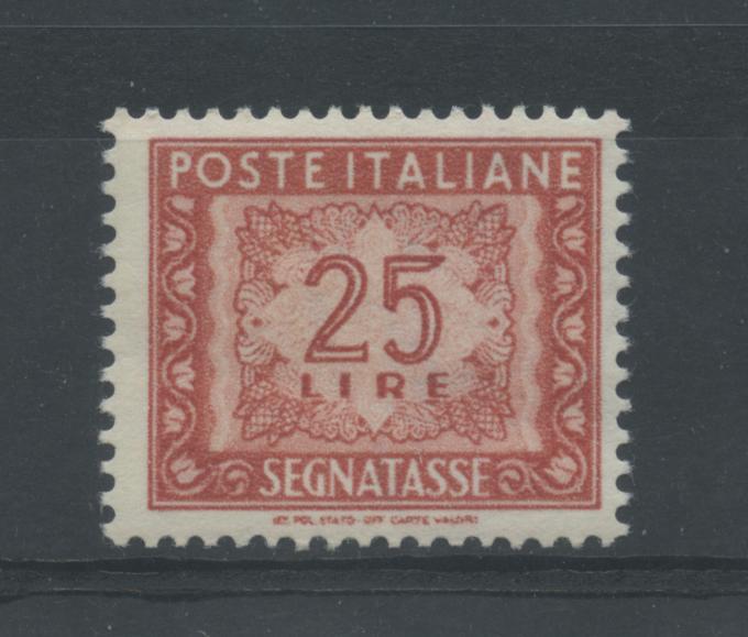 Scansione lotto: REPUBBLICA 1947 TASSE L.25 **