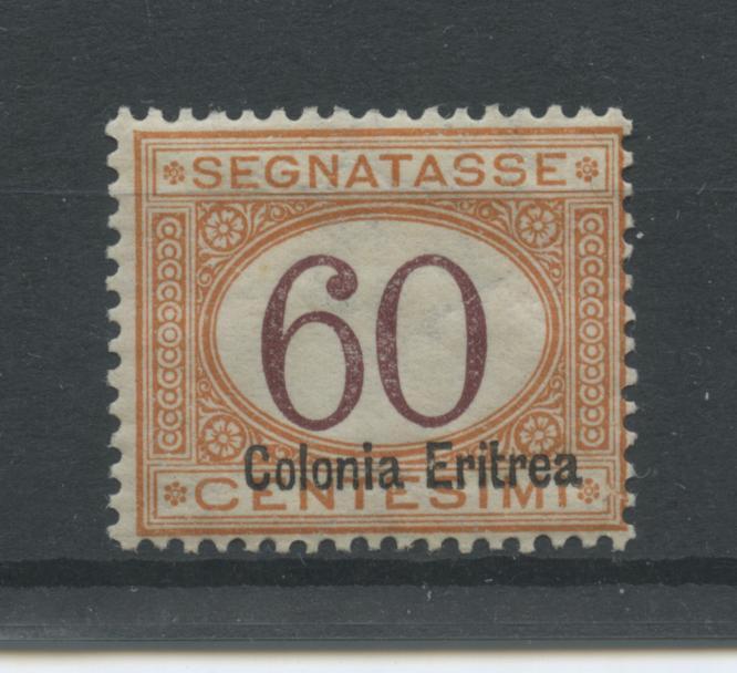 Scansione lotto: COLONIE ERITREA 1926 TASSE 60C. 6 **