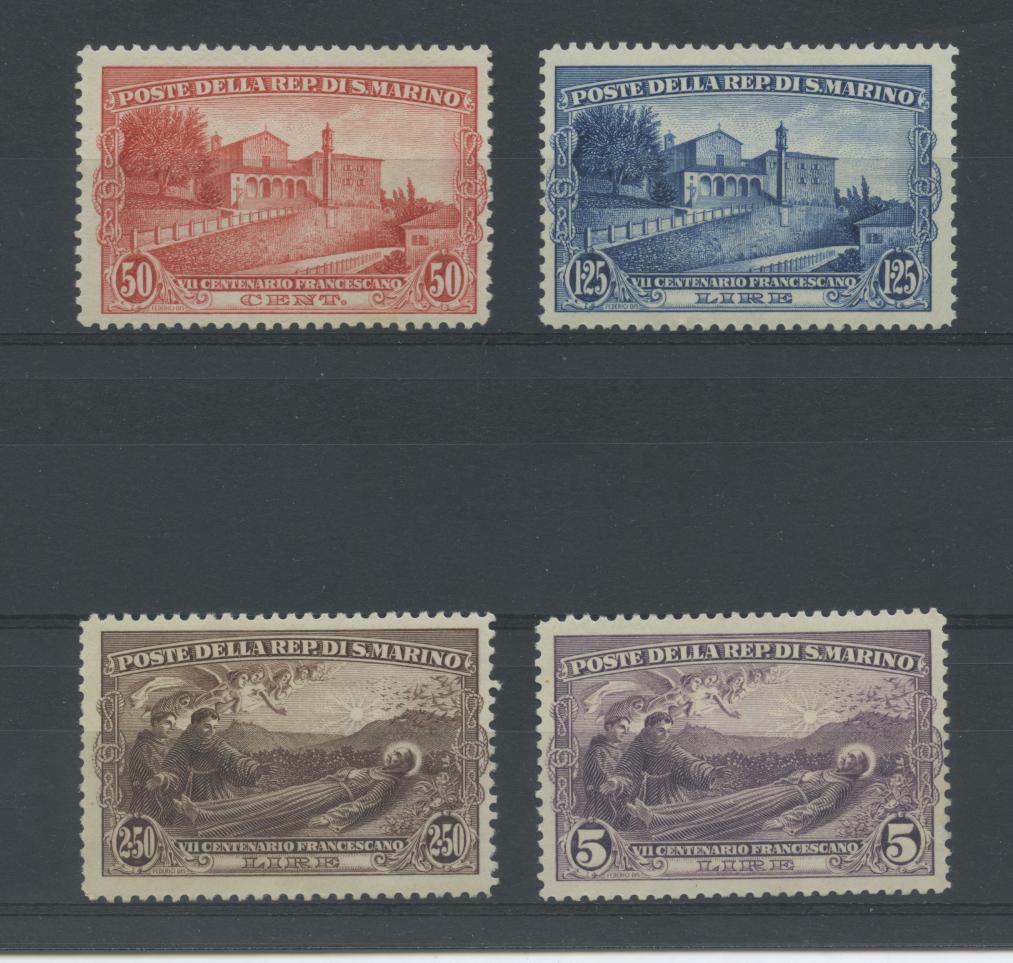 Scansione lotto: SAN MARINO 1928 S.FRANCESCO 4V. **