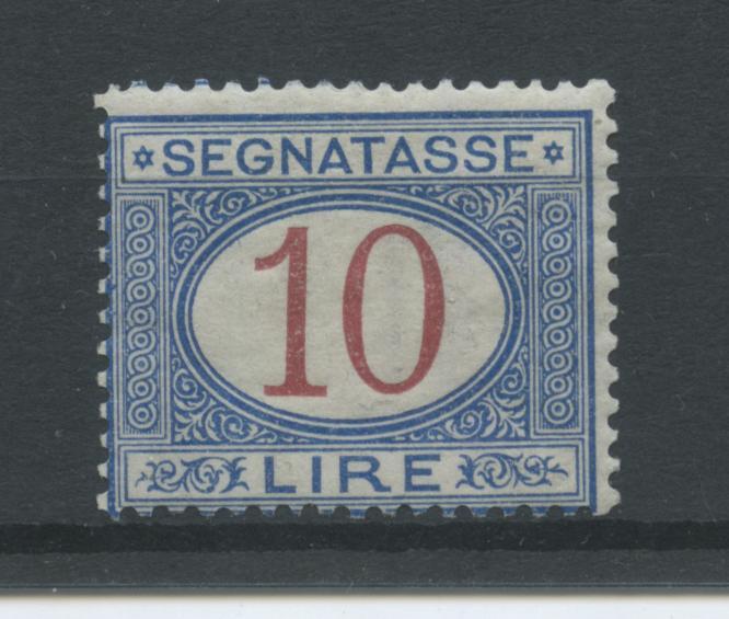 Scansione lotto: REGNO 1890/4 TASSE L.10 3 **