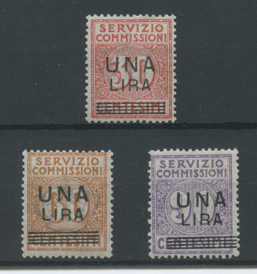 Scansione lotto: REGNO 1925 COMMISSIONI SOVR. 3V. **