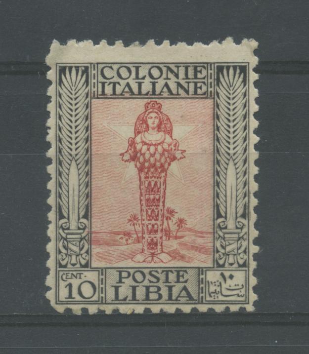 Scansione lotto: COLONIE LIBIA 1926/30 PITTORICA C.10 ** CENTRATO