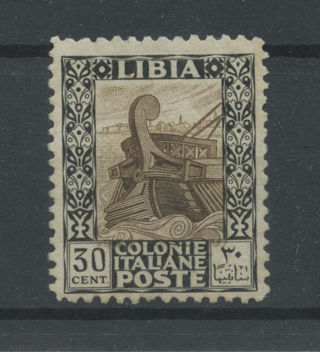 Scansione lotto: COLONIE LIBIA 1926/30 PITTORICA C.30 ** CENTRATO