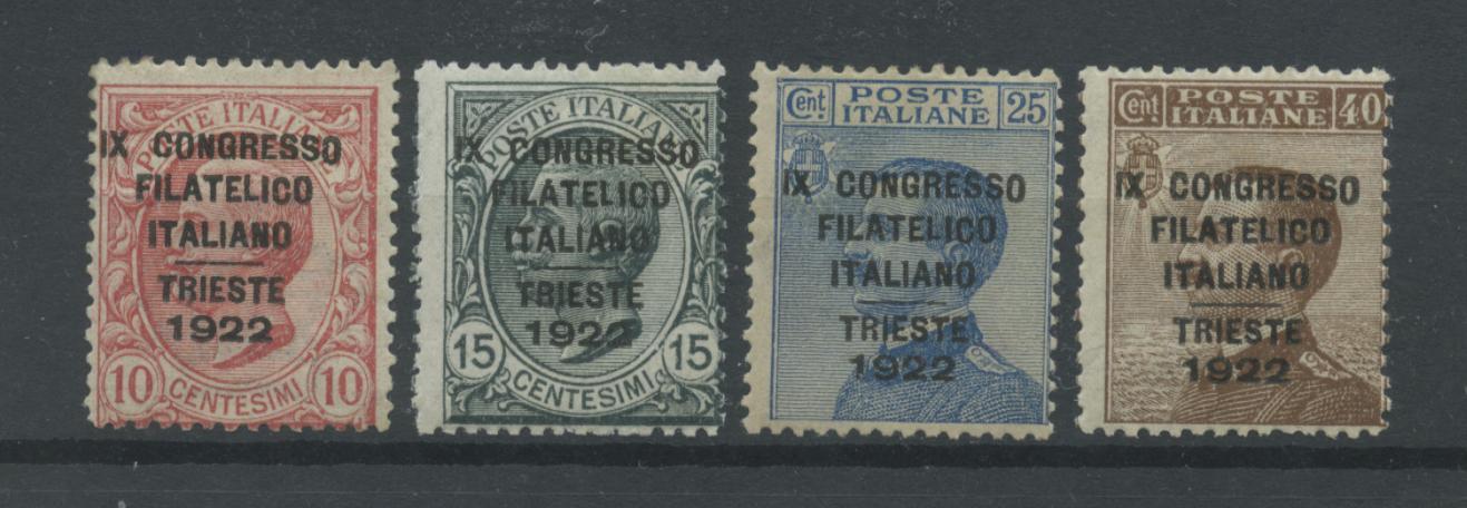 Scansione lotto: REGNO 1922 CONGRESSO FILATELICO 4V. 5 **  CERT.