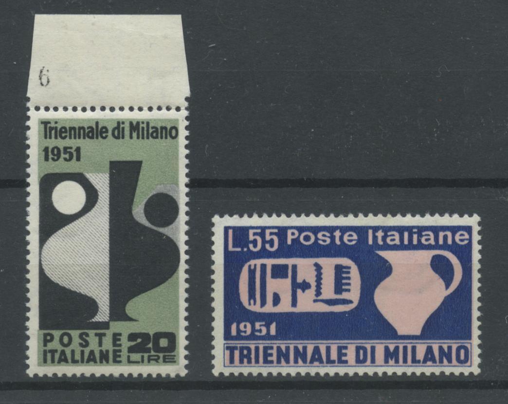 Scansione lotto: REPUBBLICA 1951 TRIENNALE 2V. **