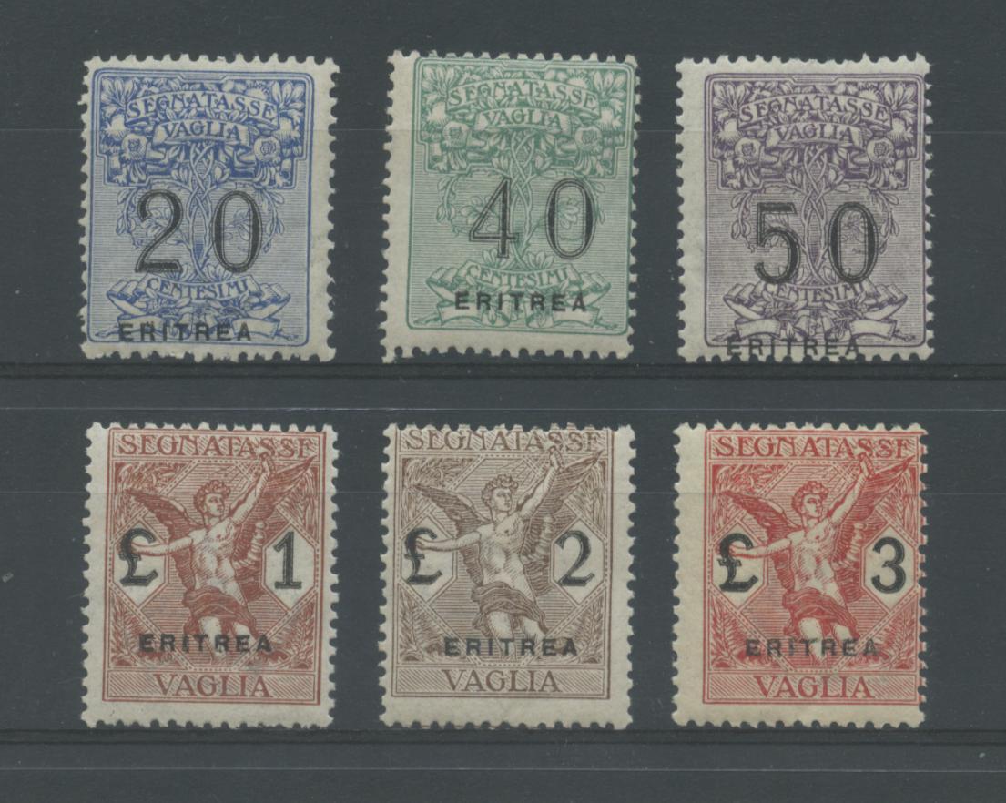 Scansione lotto: COLONIE ERITREA 1924 VAGLIA 6V. **