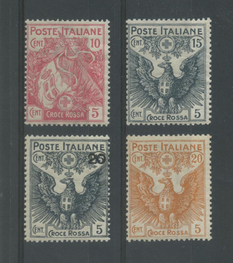 Scansione lotto: REGNO 1915/7 CROCE ROSSA 4V. **