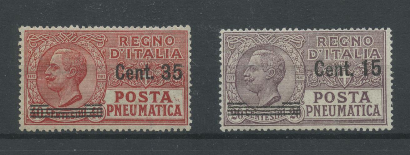 Scansione lotto: REGNO 1927/28 POSTA PNEUMATICA 2V. ** LUSSO