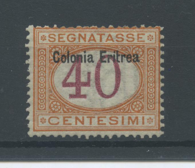 Scansione lotto: COLONIE ERITREA 1903 TASSE C.40 **