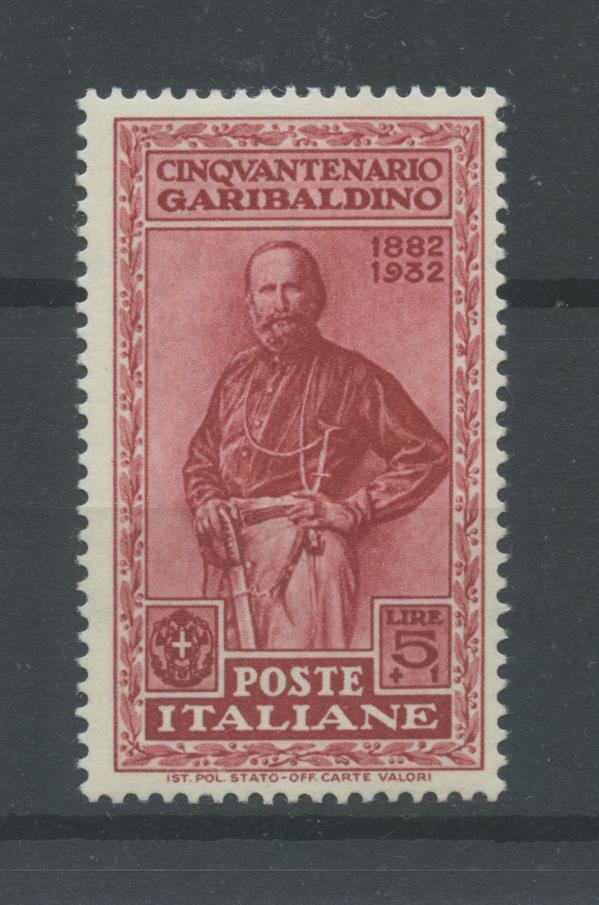 Scansione lotto: REGNO 1932 GARIBALDI P.O. L.5+1 **