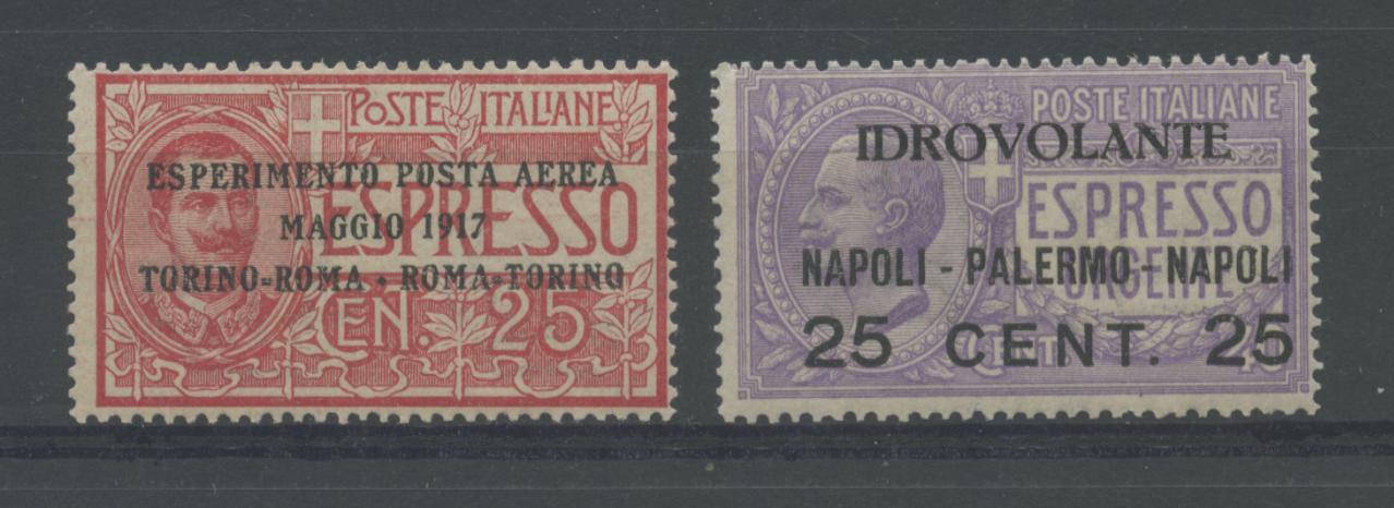 Scansione lotto: REGNO 1917 POSTA AEREA N.1/2 **