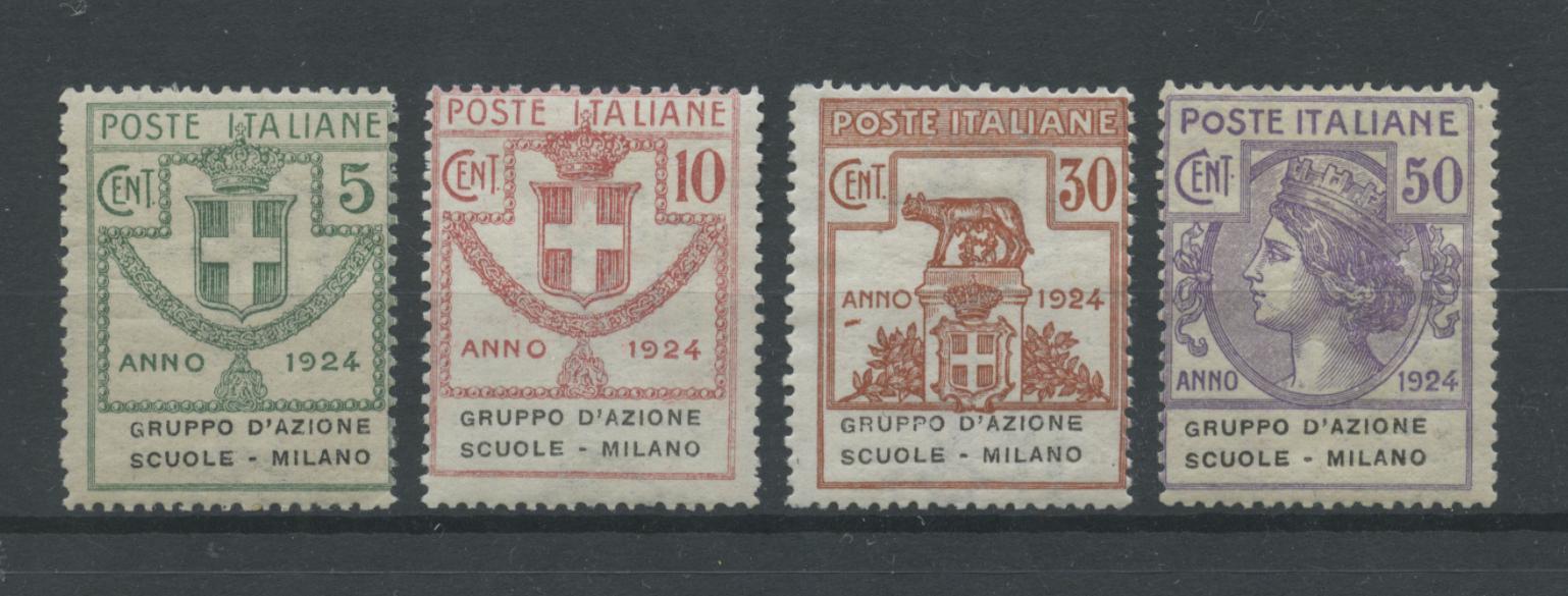 Scansione lotto: REGNO 1924 ENTI G.A.S.M. 4V. 4 **  CERT.