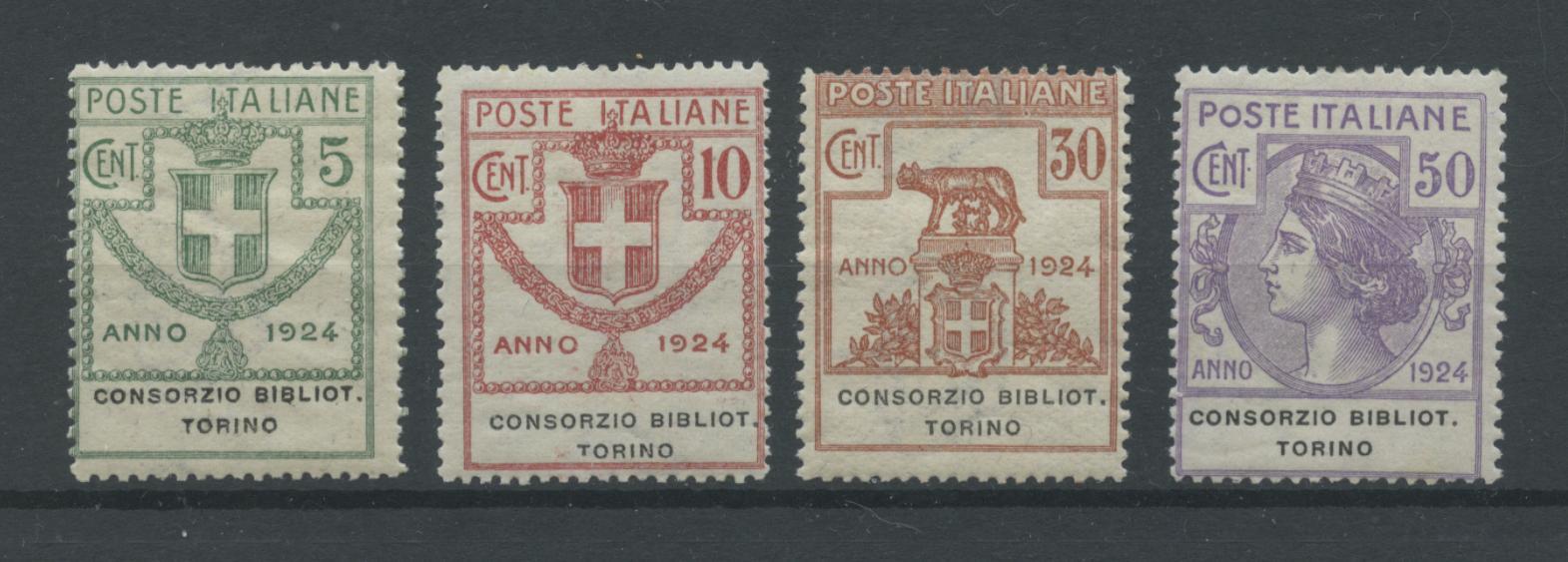 Scansione lotto: REGNO 1924 ENTI C.B.T. 4V. 4 **  CERT.