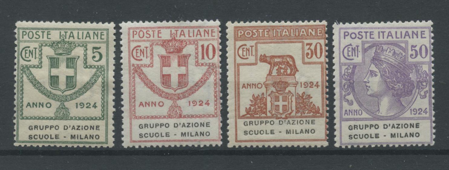 Scansione lotto: REGNO 1924 ENTI G.A.S.M. 4V. 5 **  CERT.