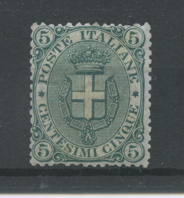 Scansione lotto: REGNO 1891/6 5C. VERDE **  CERT.