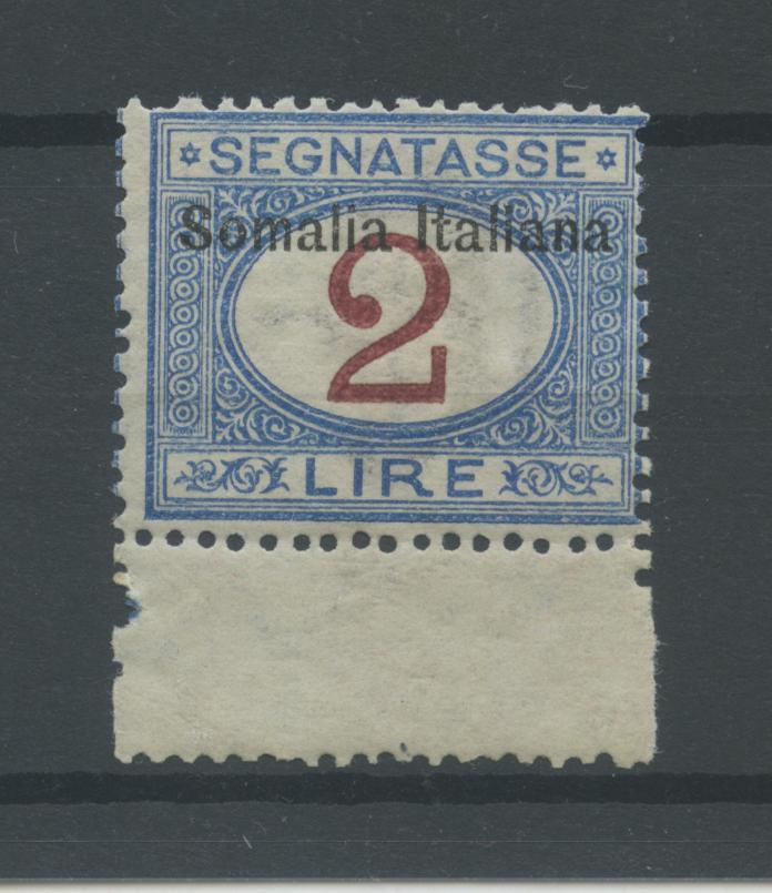 Scansione lotto: COLONIE SOMALIA 1909 TASSE L.2 N.20 **