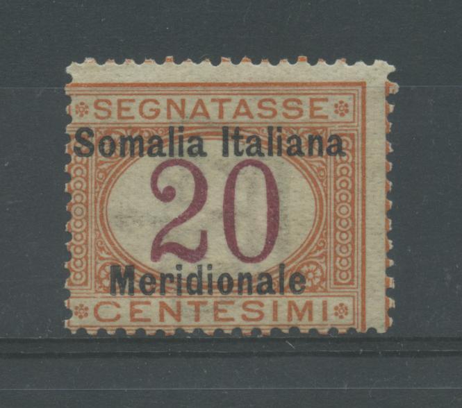 Scansione lotto: COLONIE SOMALIA 1906 TASSE 20C. N.3 **