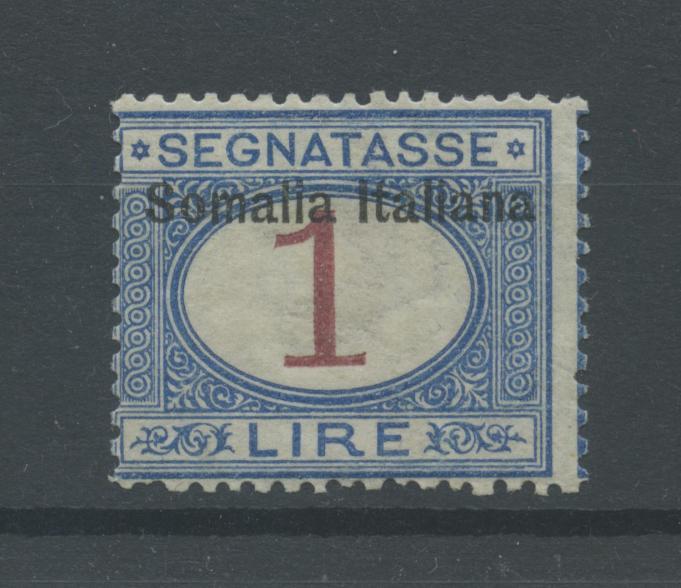 Scansione lotto: COLONIE SOMALIA 1909 TASSE L.1 N.19 **