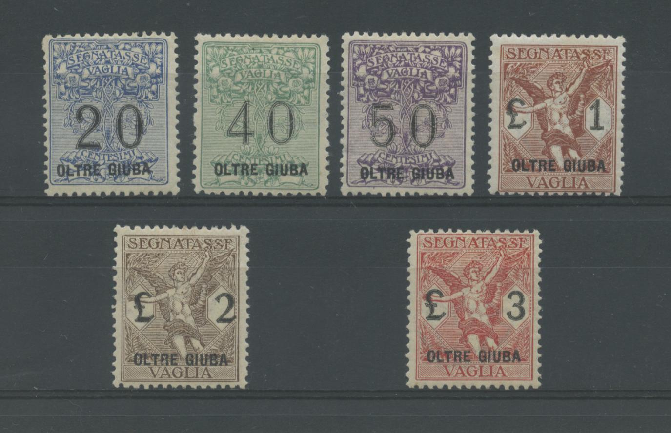 Scansione lotto: COLONIE OLTREGIUBA 1925 VAGLIA 6V. 3 **