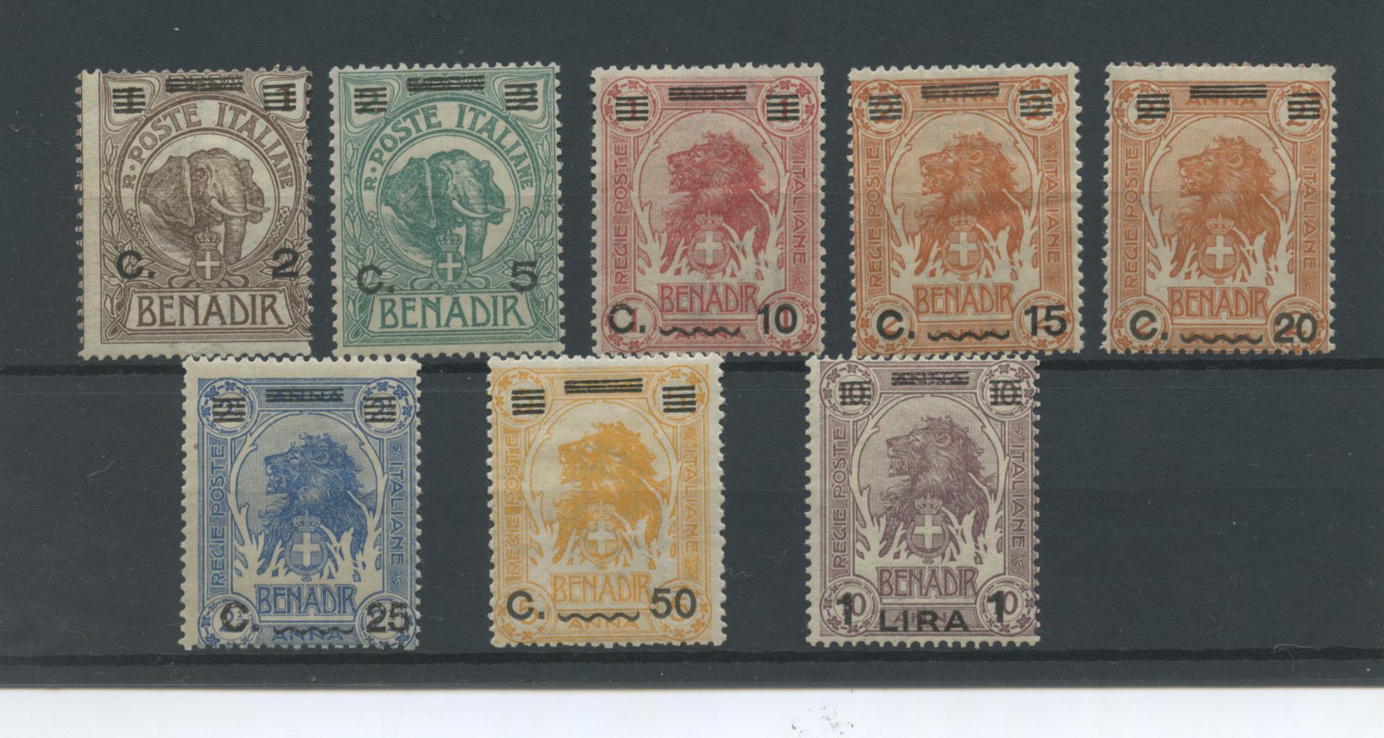 Scansione lotto: COLONIE SOMALIA 1926 LEONI 8V. 2 **