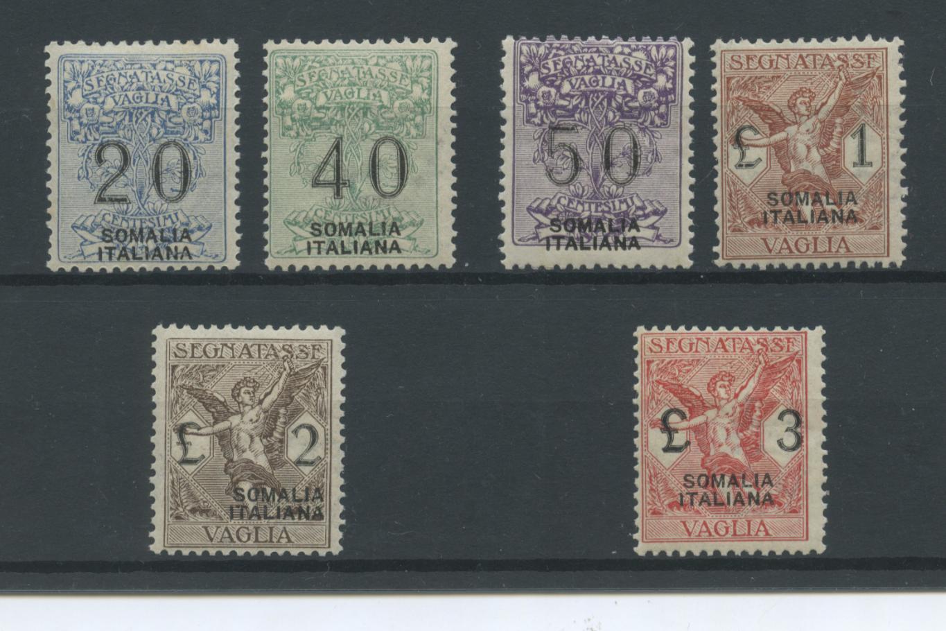 Scansione lotto: COLONIE SOMALIA 1926 VAGLIA 6V. 5 **