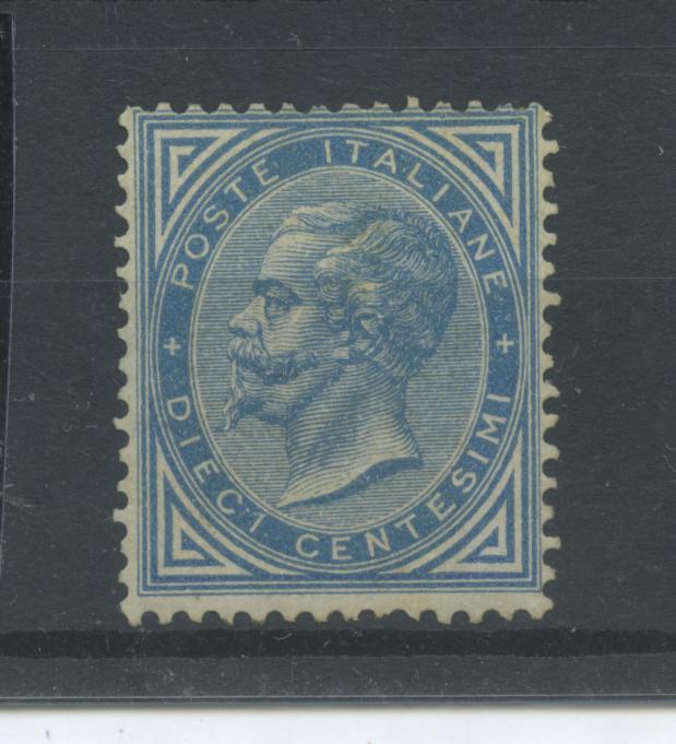 Scansione lotto: REGNO 1877 10C. AZZURRO 5 **  CERT.