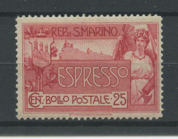 Scansione lotto: SAN MARINO 1907 25C. ESPRESSO *