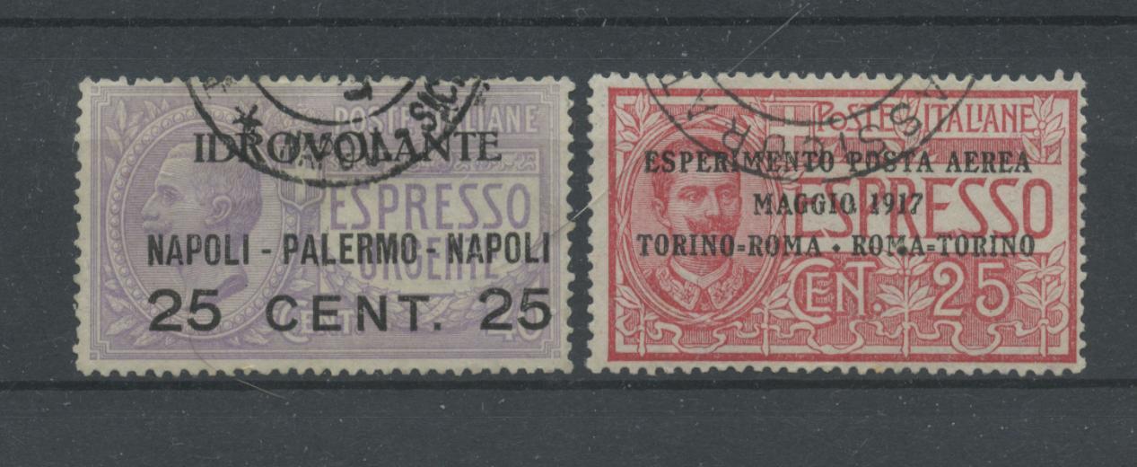 Scansione lotto: REGNO 1917 POSTA AEREA N.1/2 US.