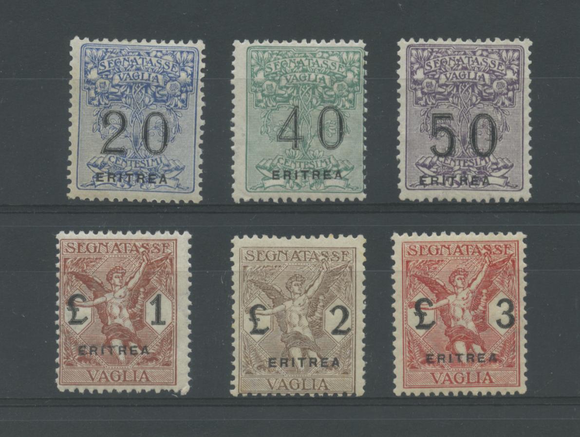 Scansione lotto: COLONIE ERITREA 1924 VAGLIA 6V. 3 **