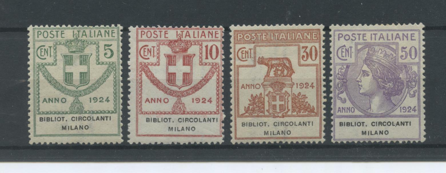 Scansione lotto: REGNO 1924 ENTI B.C.M. 4V. **  CERT.