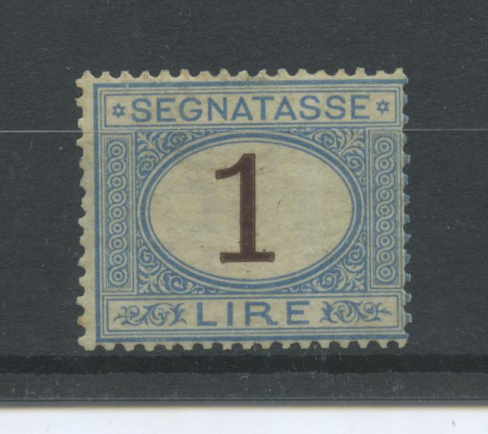 Scansione lotto: REGNO 1870 TASSE L.1 3 *  CERT.