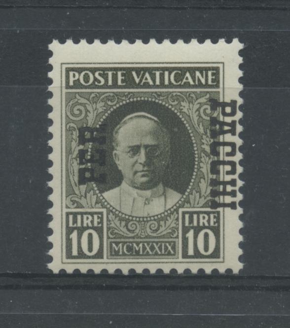 Scansione lotto: VATICANO 1931 PACCHI L.10 SPOSTATO US.