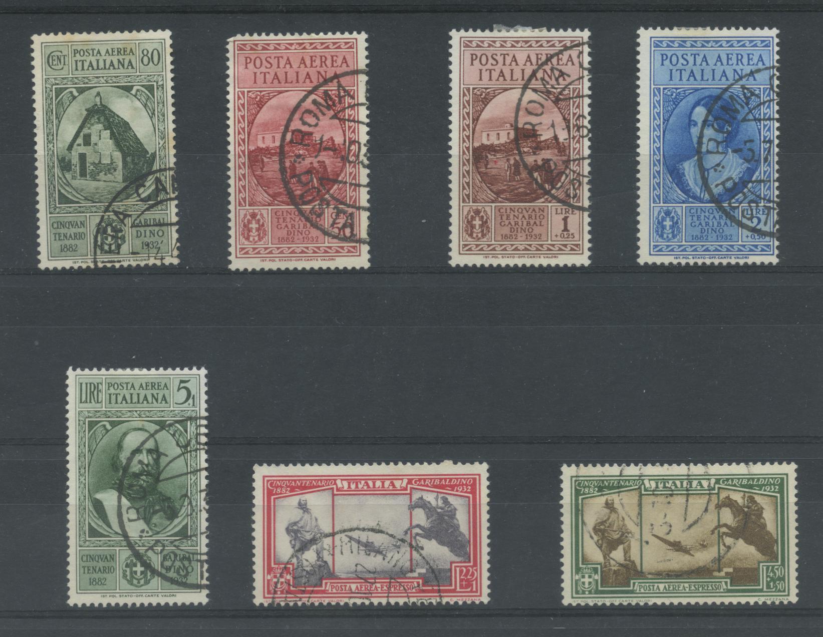 Scansione lotto: REGNO 1932 GARIBALDI P.A. 7V.(originale) US.