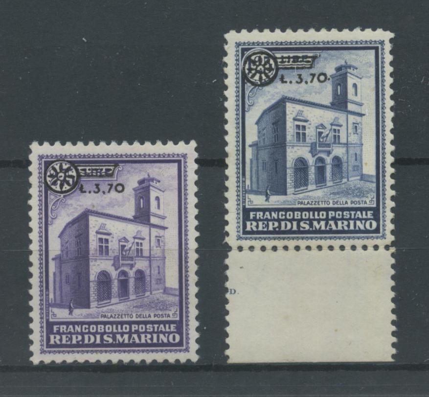 Scansione lotto: SAN MARINO 1934 SOVR. 2V. 2 ** LUSSO CERT.