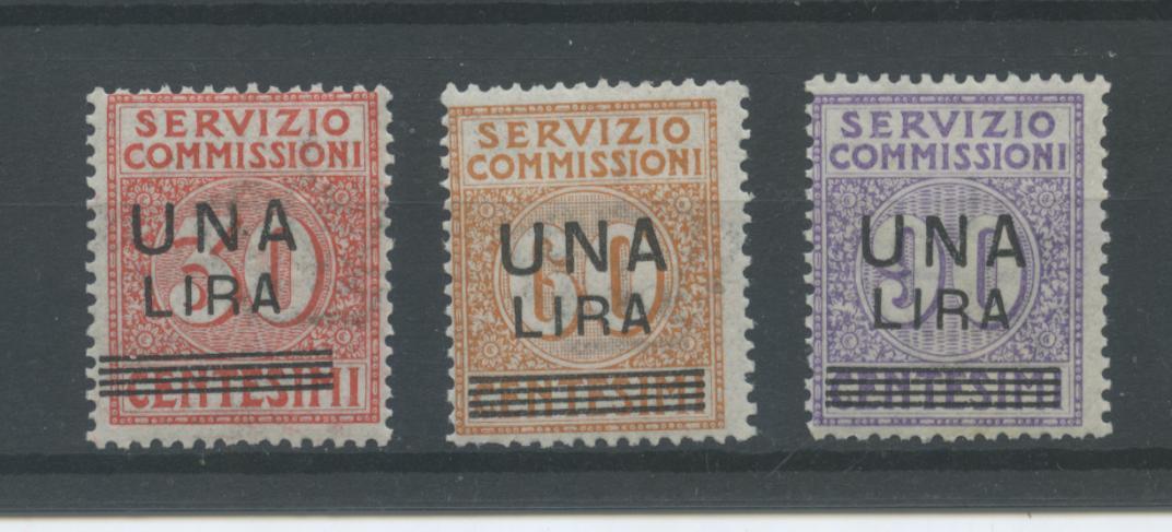 Scansione lotto: REGNO 1925 COMMISSIONI SOVR. 3V. 5 **