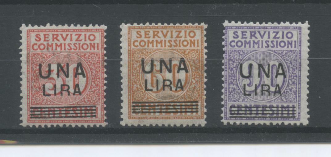 Scansione lotto: REGNO 1925 COMMISSIONI SOVR. 3V. 4 **