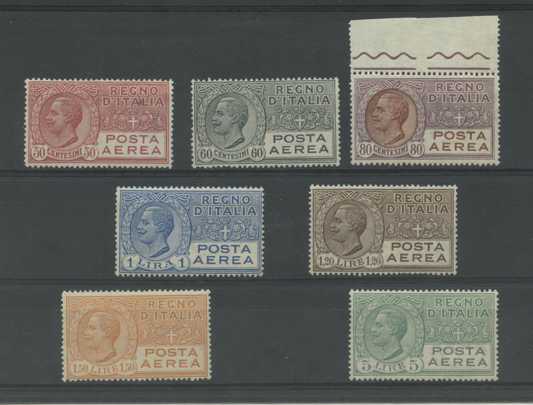 Scansione lotto: REGNO 1926 POSTA AEREA 7V. ** LUSSO