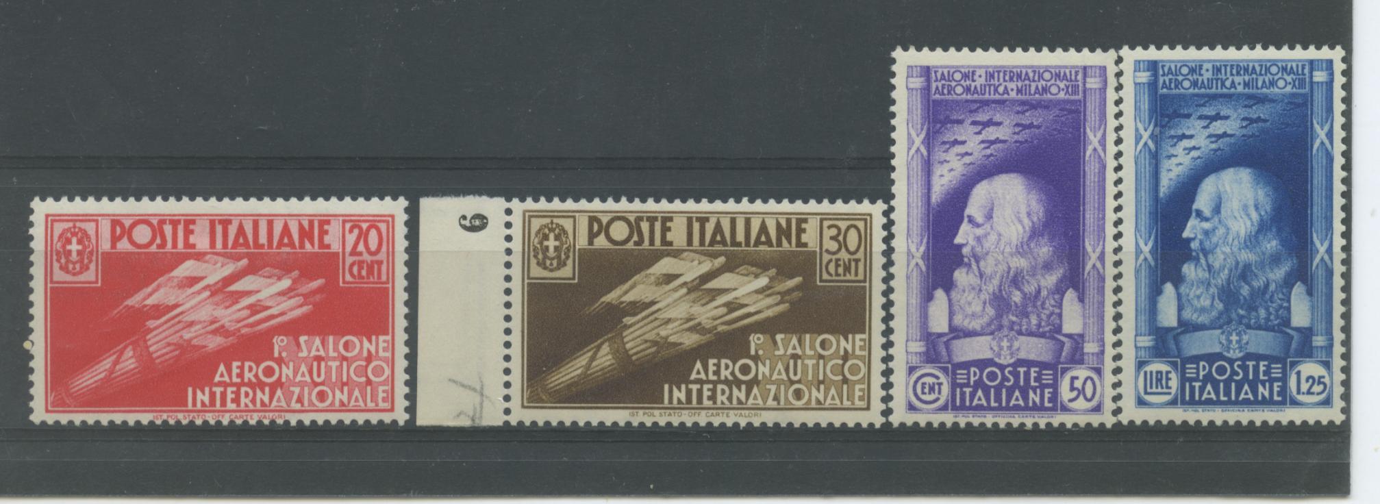 Scansione lotto: REGNO 1935 SALONE 4V. ** LUSSO CERT.